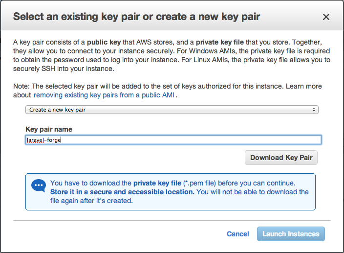 AWS Key Pairs