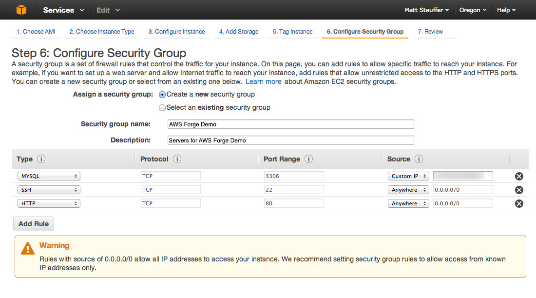 AWS Security Groups