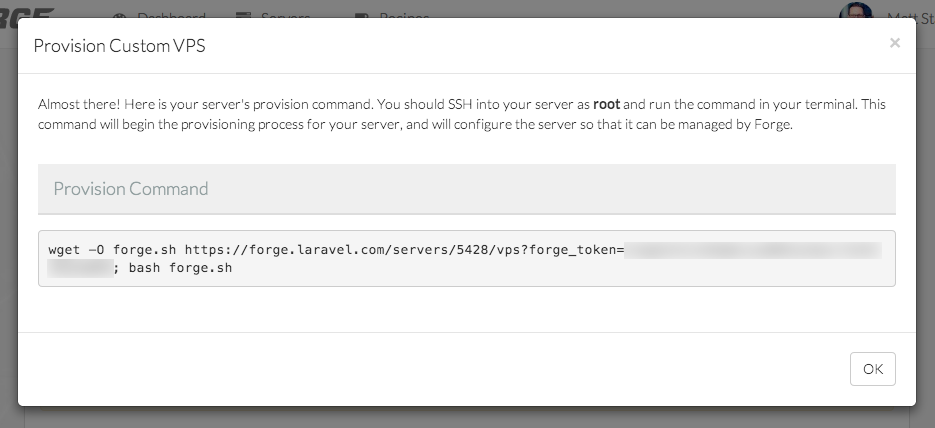 Forge Custom Provision Instructions