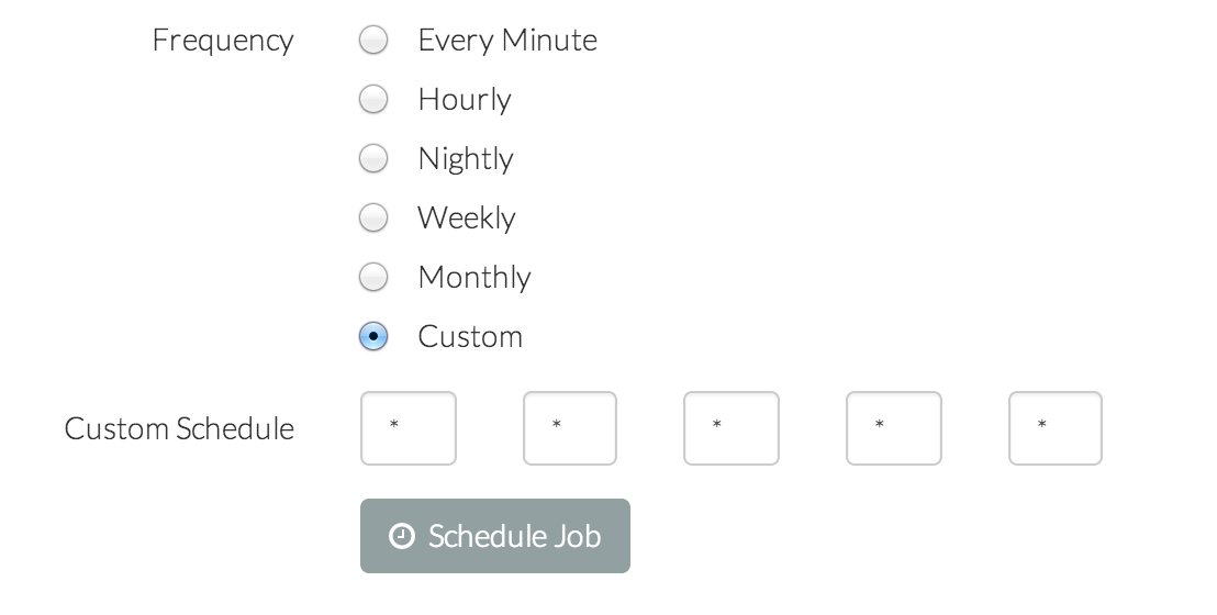 Forge Scheduler Options