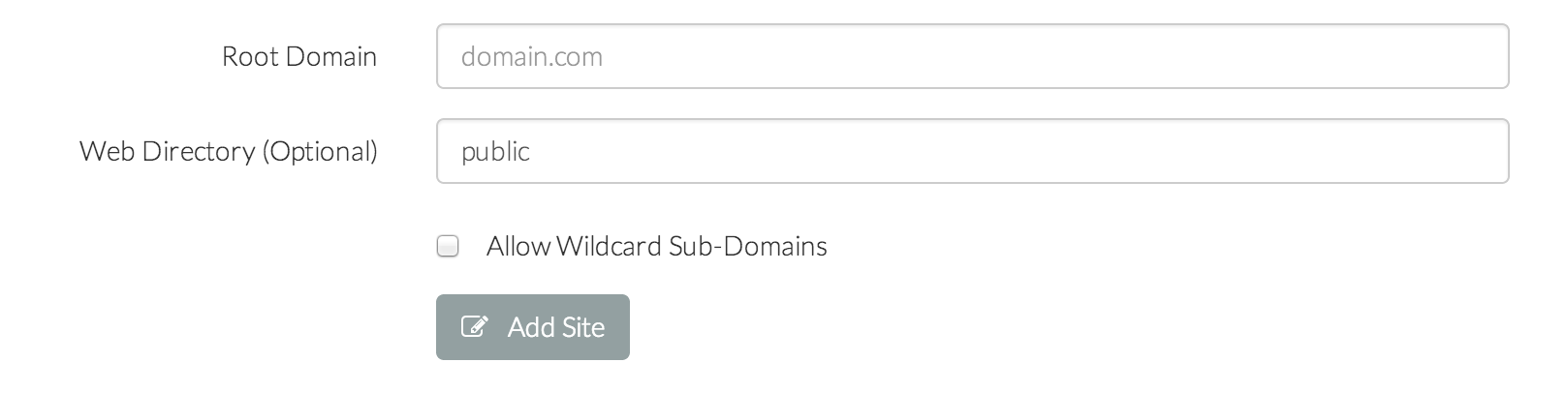 Forge Add Wildcard Subdomain Checkbox