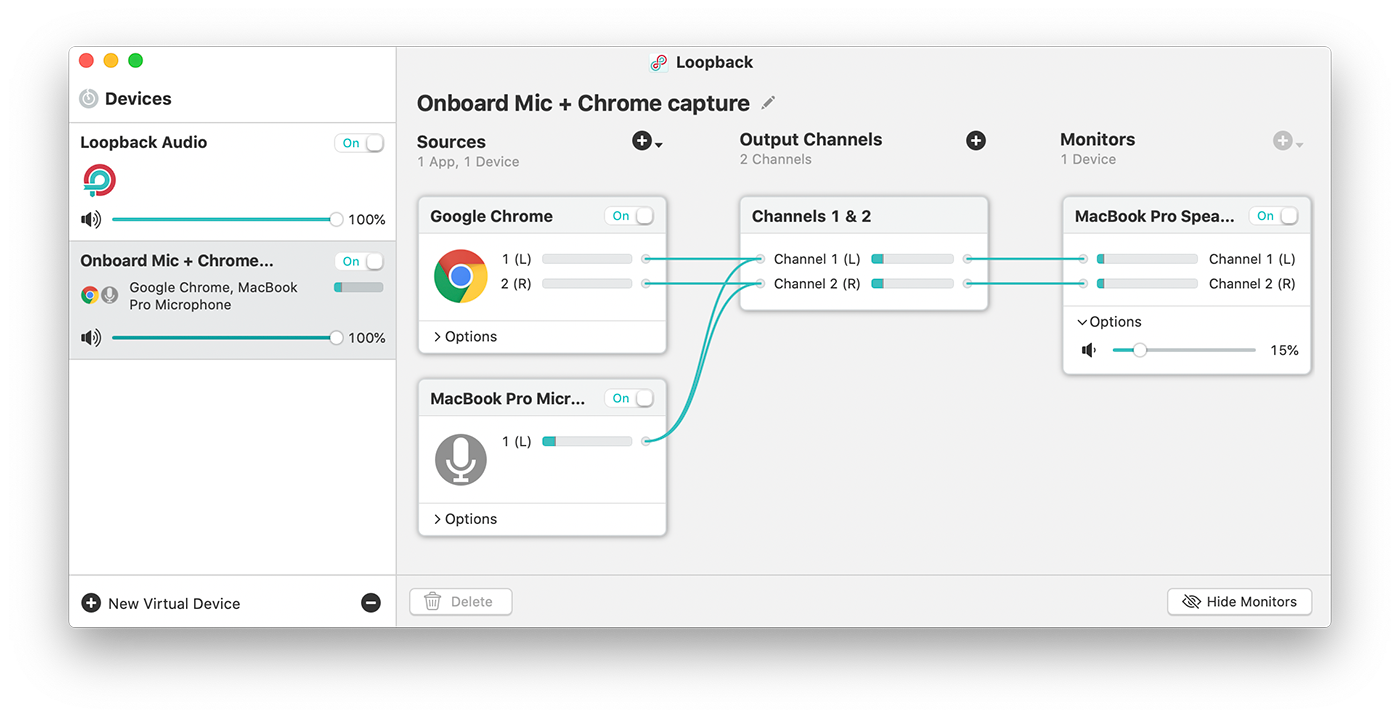 Loopback screen capture